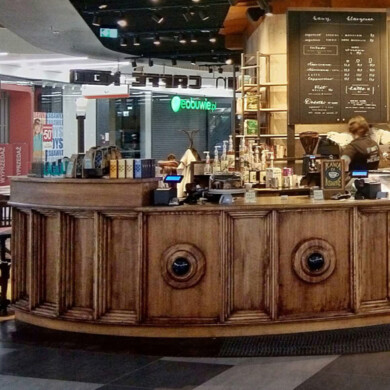ARCHITEKTURA, WNĘTRZA, DESIGN Nowoczesny design kawiarni Green Caffè Nero przy Młocinach w Warszawie