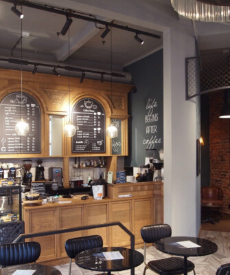 Kreatywne studio architektury – wnętrze kawiarni Coffee House przy Cechowej w Bielsku-Białej