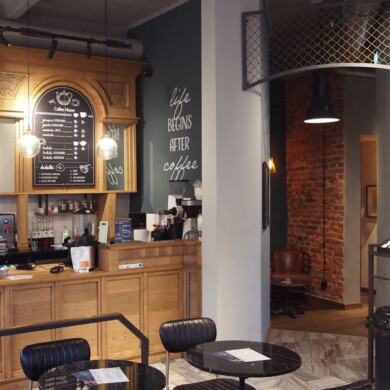 WNĘTRZA, DESIGN Projektowanie kawiarni – wnętrze Coffee House w Bielsku-Białej