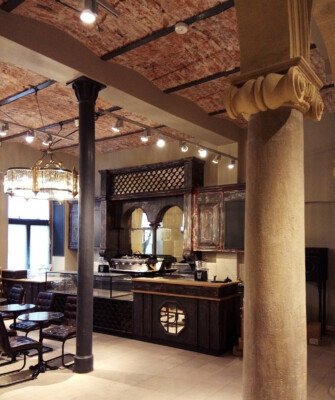 Projektujemy lokale gastronomiczne – wnętrze kawiarni Green Caffè Nero w Krakowie