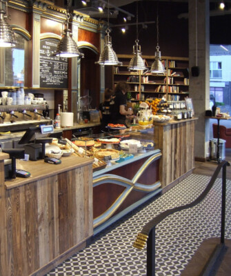 Projektujemy lokale gastronomiczne – architektura i wnętrza Green Caffè Nero, Legionowo